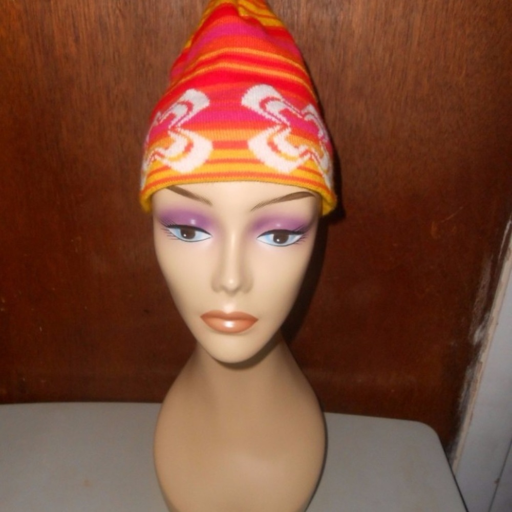 Womens Vintage Wigwam Winter Beanie Hat S M